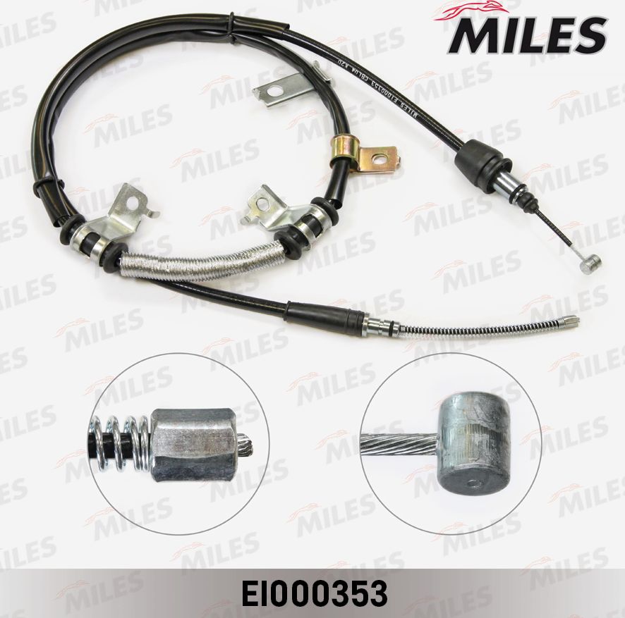 Трос ручника (тросик ручного тормоза) Miles. Артикул EI000353