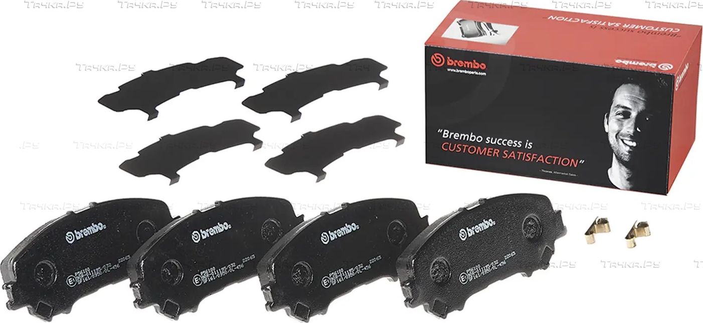 Тормозные колодки Brembo PRIME LINE передние для Renault Kadjar I 2015-2026. Артикул P 56 100