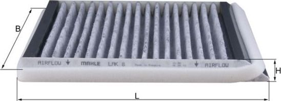 Салонный фильтр Mahle. Артикул LAK 8
