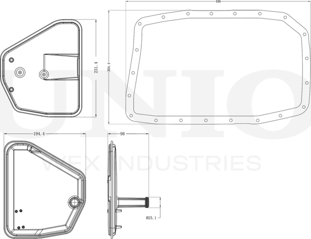 Фильтр АКПП (Unio). Артикул FLT-30004