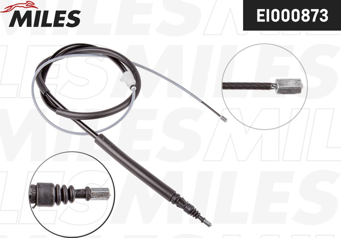 Трос ручника (тросик ручного тормоза) Miles. Артикул EI000873