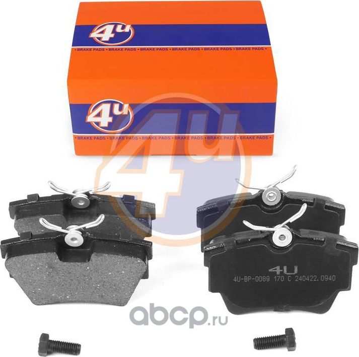 КОЛОДКИ ЗАД RENAULT TRAFIC II BUS (JL) TRAFIC II VAN (FL) VIVARO A VAN (X83) VIV (4U). Артикул 4UBP0089