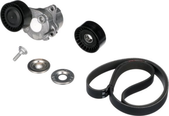 Приводной ремень поликлиновой с роликами (комплект) Gates Micro-V® Kit. Артикул K016PK2030