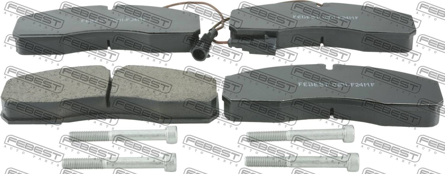 Тормозные колодки Febest. Артикул 0201-F24MF