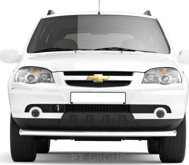 Защита PT Group переднего бампера одинарная d63 (НПС) для Chevrolet Niva I рестайлинг 2009-2020. Артикул LNV220204