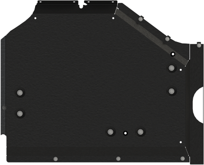 Защита Шериф (2 мм) для контура термостатирования Voyah Free EVR Hybrid 2023-2026. Артикул 60.6188