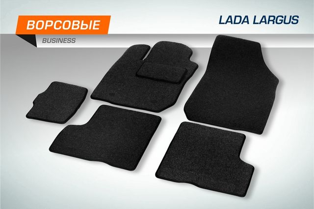 Коврики AutoFlex для салона Lada Largus универсал, Largus Cross универсал (5 мест) 2012-2021 2021-2026. Артикул 5600301