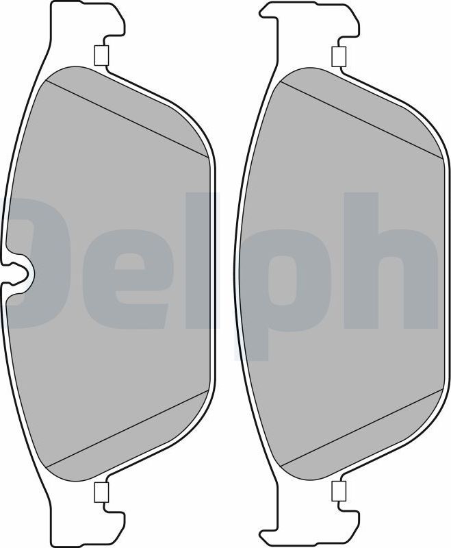Тормозные колодки Delphi (Low-Metallic). Артикул LP2239