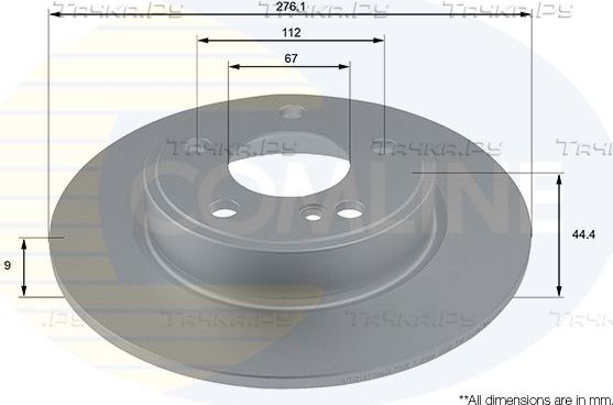Тормозной диск Comline COATED. Артикул ADC1670