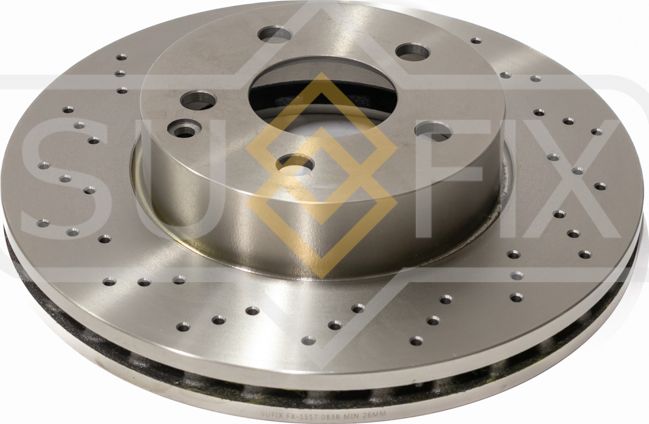 Диск тормозной передний (295x28) (Sufix). Артикул FX1517