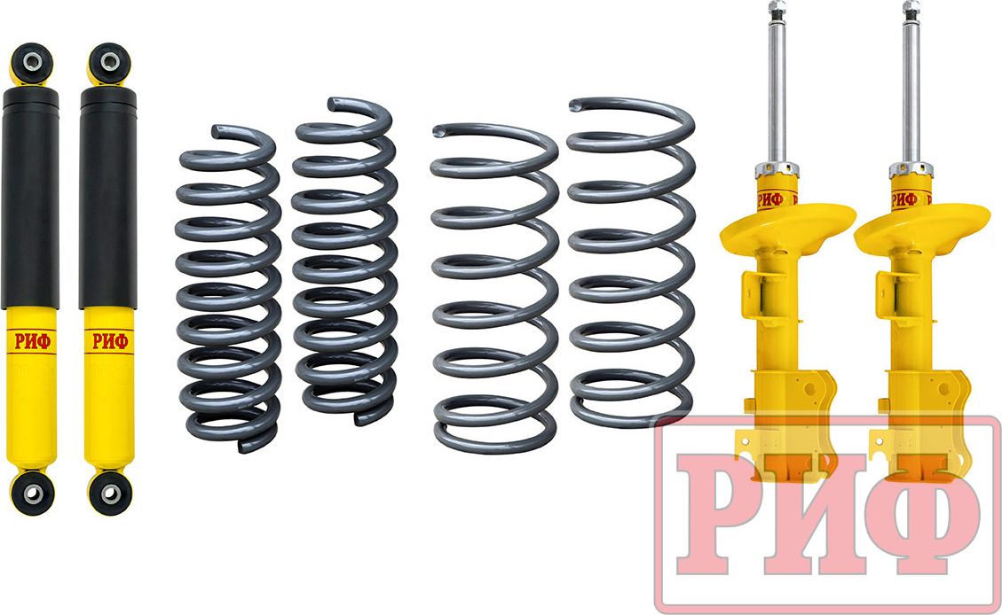 Лифт-комплект РИФ для Suzuki Grand Vitara 2005-2015, лифт 40 мм. Артикул RIF-GVJT-B