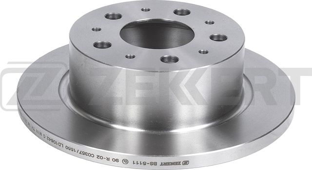 Тормозной диск Zekkert задний для Peugeot Boxer III 2006-2026. Артикул BS-5111