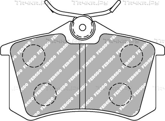 Тормозные колодки FERODO RACING DS PERFORMANCE для Volkswagen Passat B2 1984-1988. Артикул FDS541