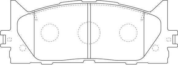 Тормозные колодки FIT передние для Lexus ES VI 2012-2018. Артикул FP1222
