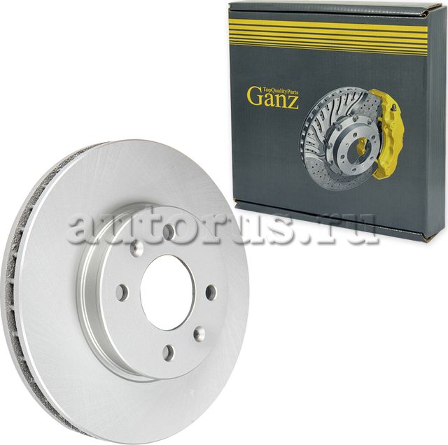 Диск тормозной передний с покрытием (Ganz). Артикул GIJ06236