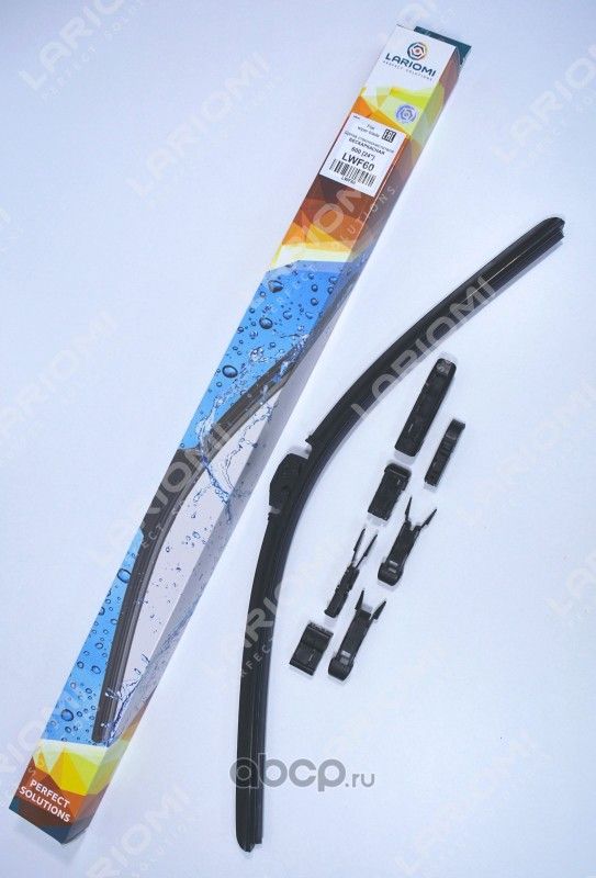 ЩЕТКА СТЕКЛООЧИСТИТЕЛЯ БЕСКАРКАСНАЯ 600 ММ (1 ШТ.) (Lariomi). Артикул LWF60 