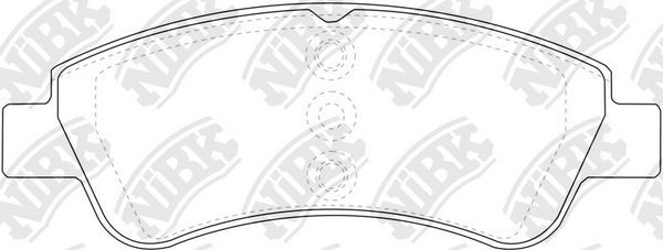 Тормозные колодки NiBK. Артикул PN0364
