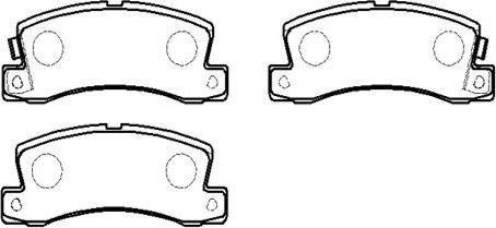 Тормозные колодки HSB. Артикул HP5008