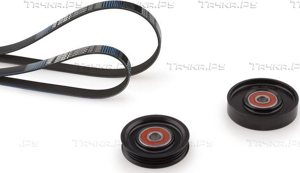 Приводной ремень поликлиновой с роликами (комплект) Gates Micro-V® Kit. Артикул K014PK1070