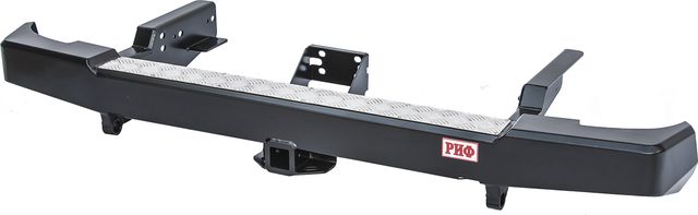 Бампер силовой РИФ задний с квадратом под фаркоп стандарт для УАЗ Пикап 2005-2026. Артикул RIF061-21100