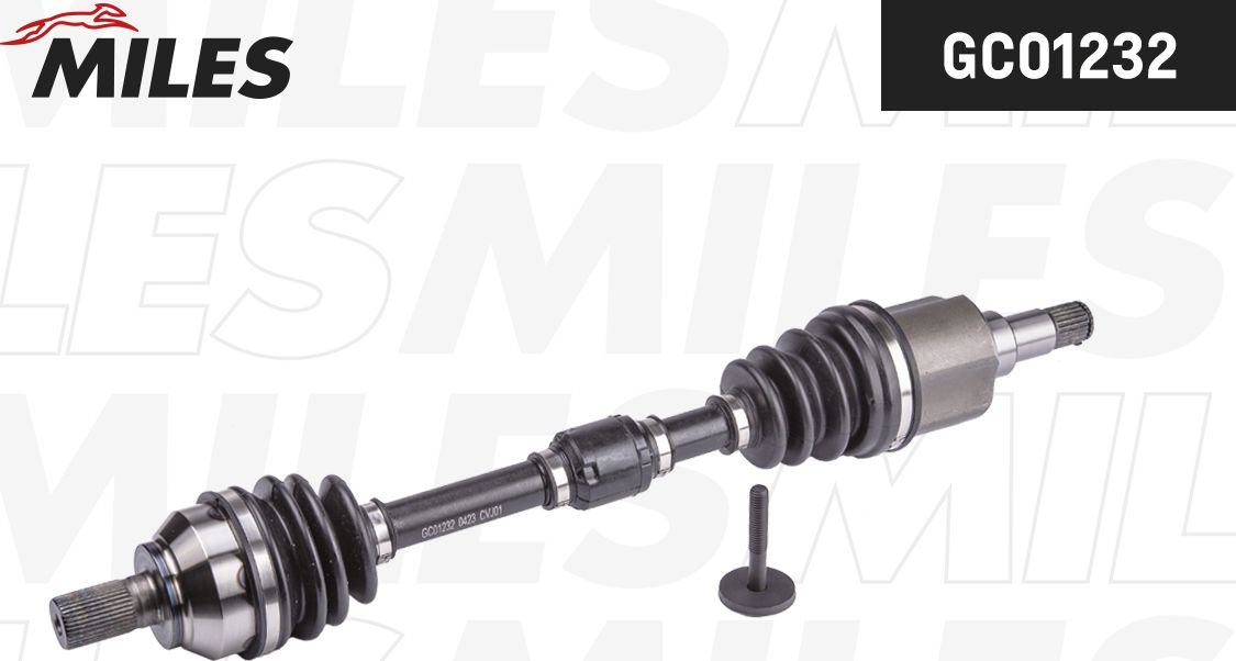 Полуось (привод в сборе, приводной вал) Miles. Артикул GC01232