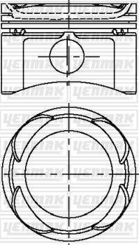 Поршень Yenmak для Fiat Idea 2004-2016. Артикул 31-04287-060