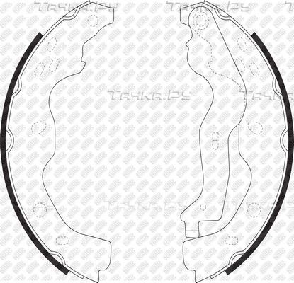 Тормозные колодки NiBK задние для Suzuki SX4 I (Classic) 2006-2014. Артикул FN0634