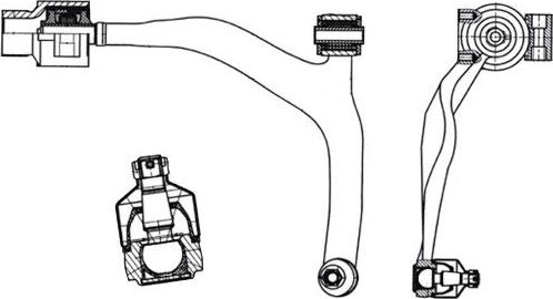 Поперечный рычаг CTR (алюминий). Артикул CQ0639L