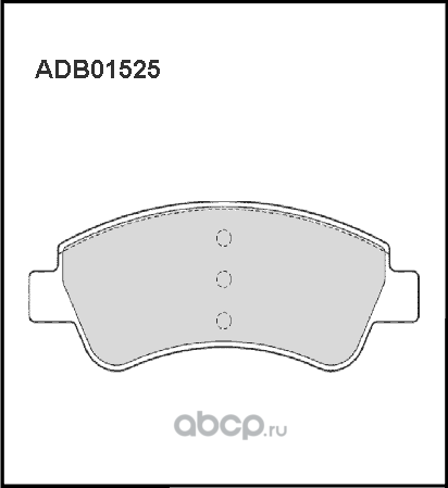 Колодки тормозные дисковые | перед | (Allied Nippon). Артикул ADB01525