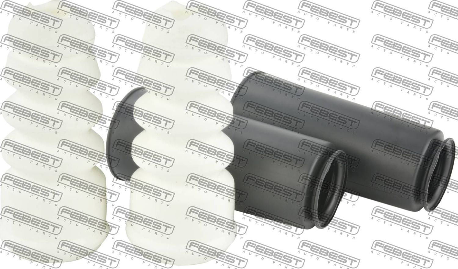 Комплект отбойников и пыльников амортизаторов (стоек) Febest. Артикул VWSHB-B5R-KIT