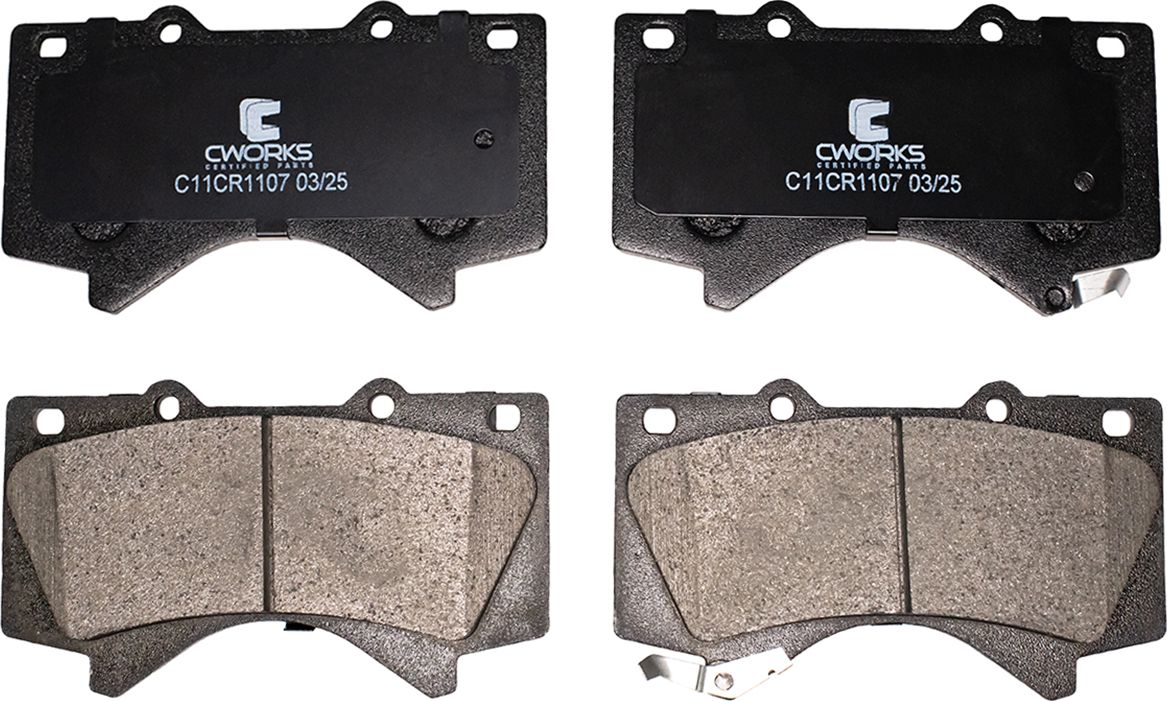Колодки тормозные передние (Low Metallic) (Cworks). Артикул C11CR1107