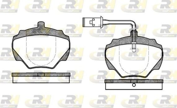 Тормозные колодки RoadHouse. Артикул 2222.01