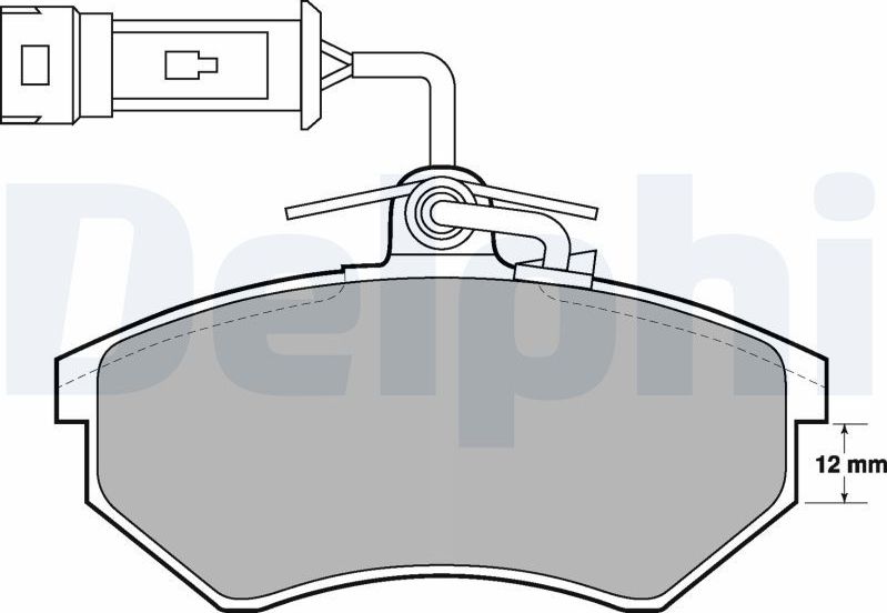 Тормозные колодки Delphi (Low-Metallic). Артикул LP901