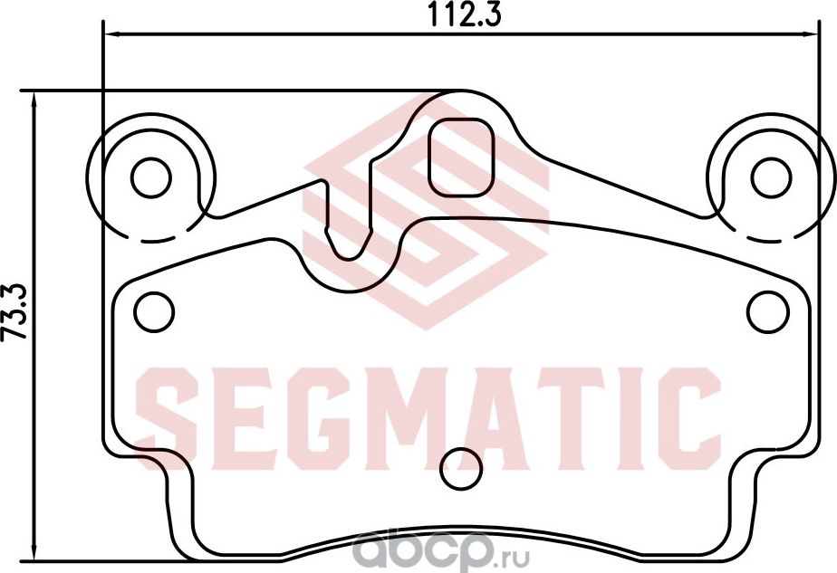 Колодка торм диск зад (Segmatic). Артикул SGBP2772