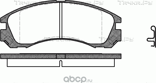 Тормозные колодки Mitsubishi передние для Mitsubishi 3000 GT I 1990-1999. Артикул MZ690349