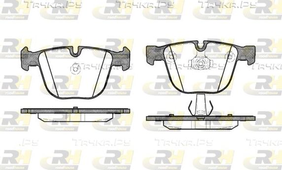 Тормозные колодки RoadHouse задние для BMW 3 V (E90/E91/E92/E93) 2007-2013. Артикул 2892.00