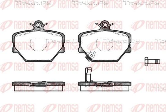 Тормозные колодки Remsa передние для Smart Fortwo I (W450) 1998-2007. Артикул 0705.02