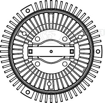 Муфта (вискомуфта) вентилятора Luzar. Артикул LMC 1511