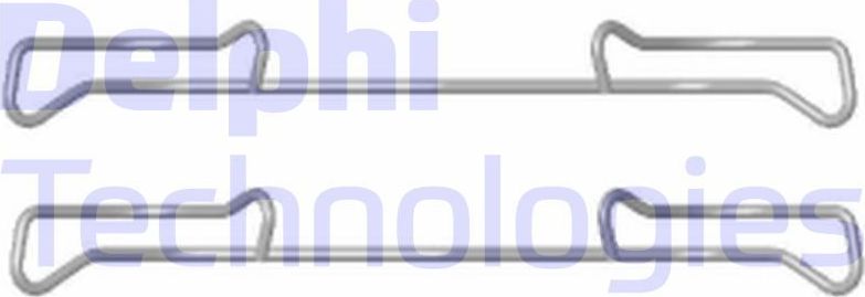 Комплект монтажный тормозных колодок Delphi. Артикул LX0436