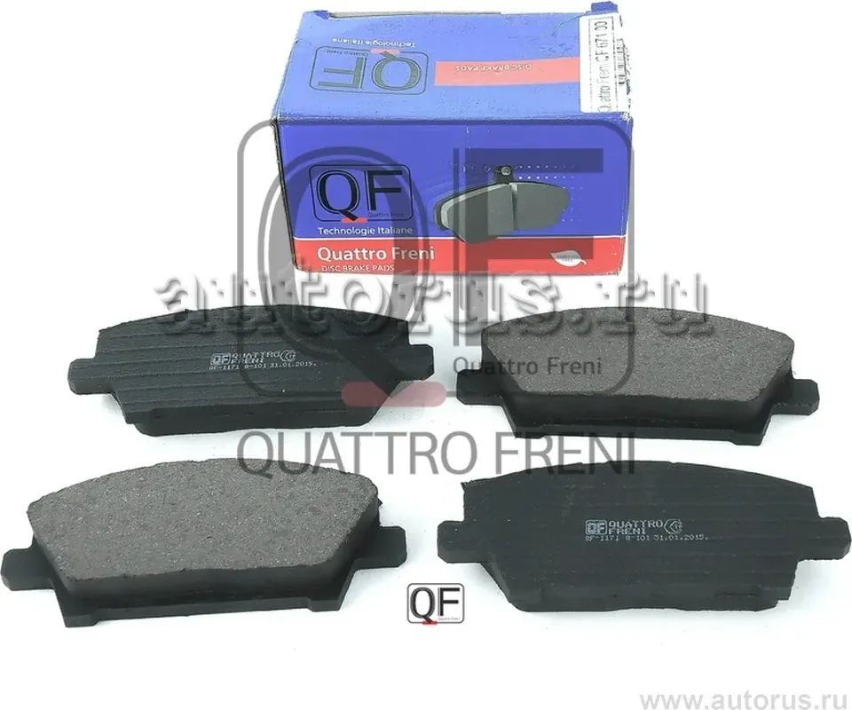 Колодки тормозные дисковые к-т (Quattro Freni). Артикул qf67100