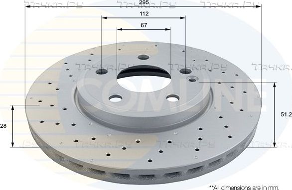 Тормозной диск Comline COATED. Артикул ADC1679V