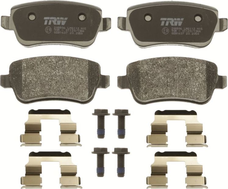 Тормозные колодки TRW COTEC задние для Fiat Croma II 2005-2011. Артикул GDB1637