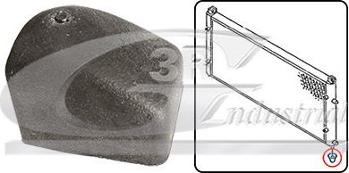 Крепление (кронштейн) радиатора 3RG правый/левый нижний для Volkswagen Transporter T4 1990-2003. Артикул 85734