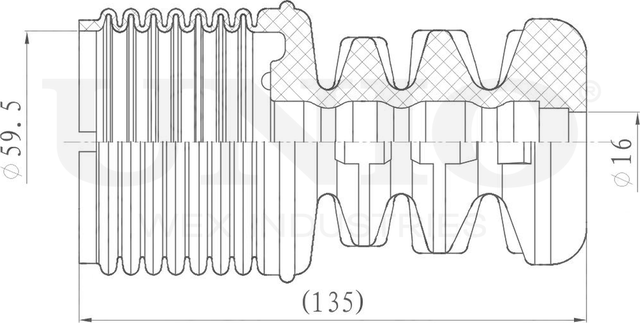 Пыльник амортизатора (Unio). Артикул DUC-10030