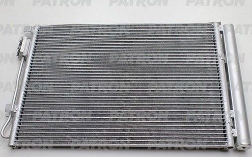 Радиатор кондиционера (конденсатор) Patron для Hyundai Solaris II 2017-2026. Артикул PRS1303