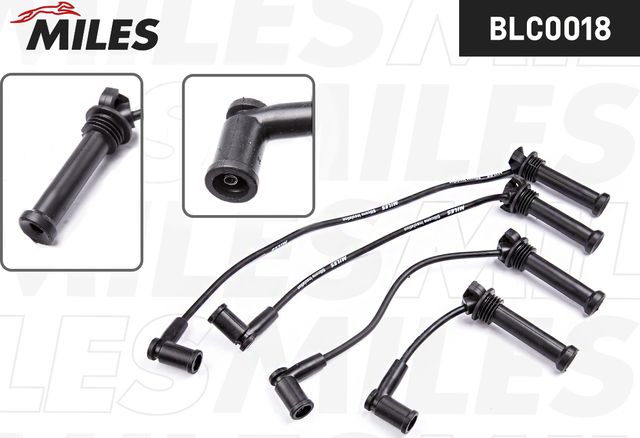 Высоковольтные провода (провода зажигания) (комплект) Miles для Mazda MPV II (LW) 2002-2006. Артикул BLC0018