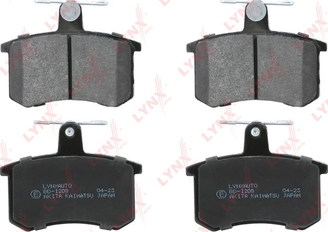 Тормозные колодки LYNXauto задние для Audi 90 II (B3) 1987-1991. Артикул BD-1208