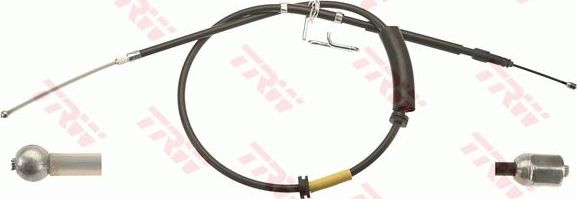 Трос ручника (тросик ручного тормоза) TRW. Артикул GCH723