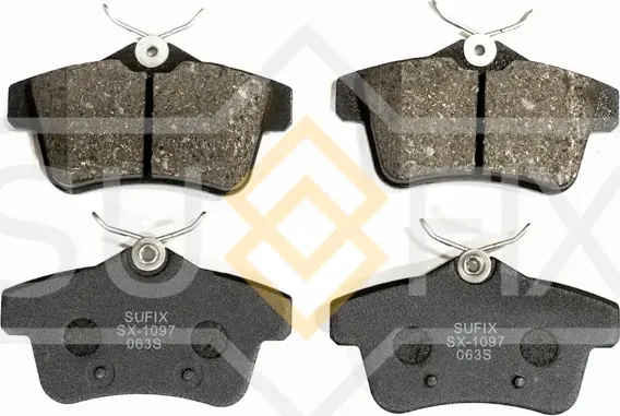 Колодки тормозные задние (Sufix). Артикул SX1097
