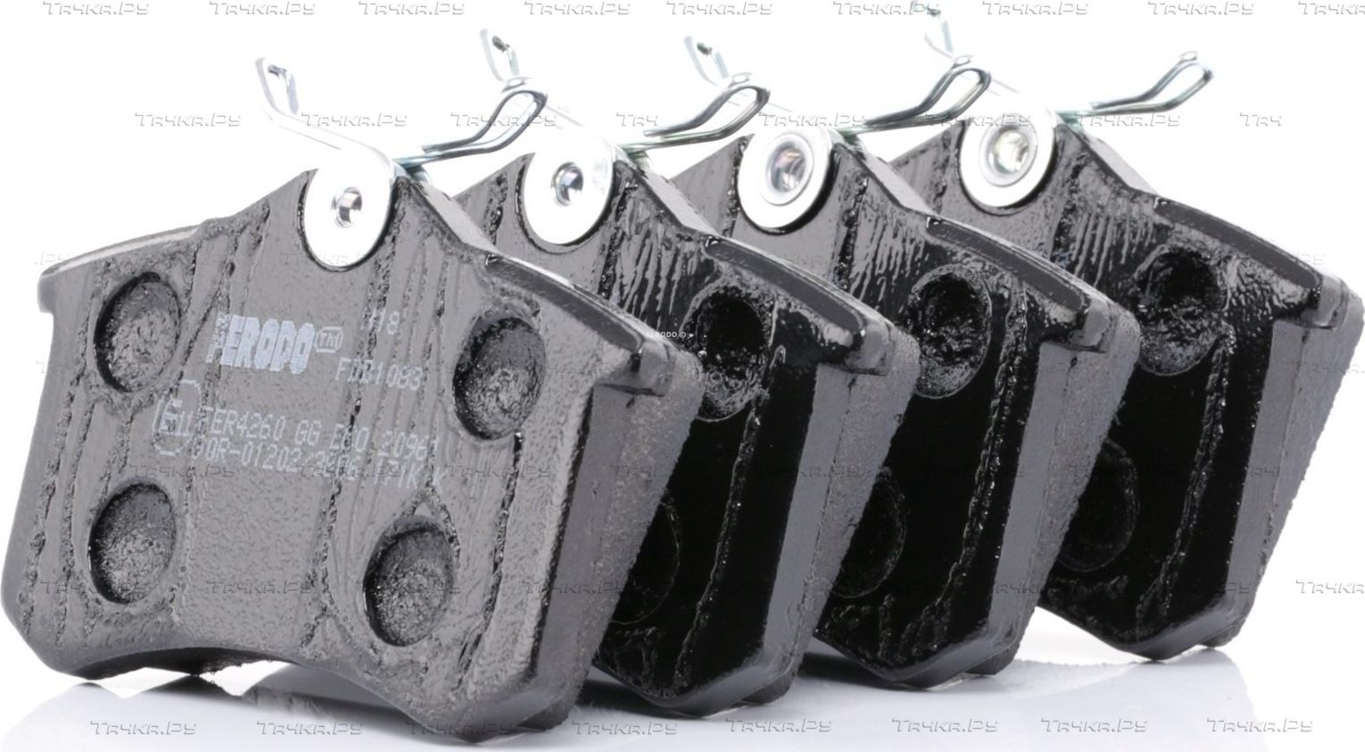 Тормозные колодки Ferodo Premier Eco Friction задние для Volkswagen Polo IV 2001-2012. Артикул FDB1083